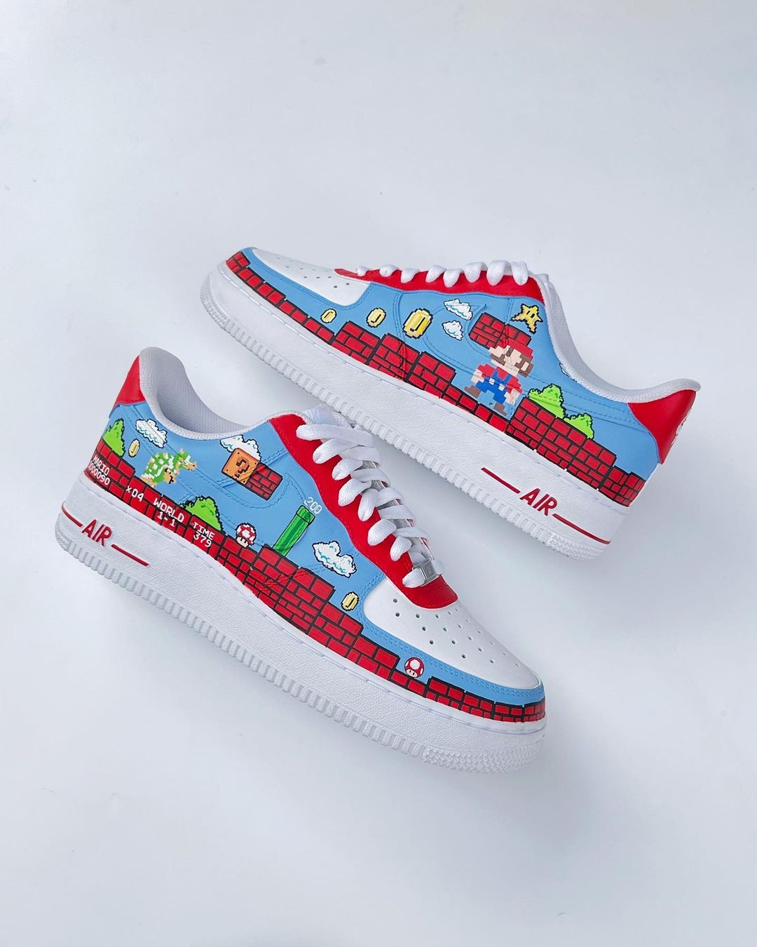 Cartoon Role Red House Blue Sky Custom Air Force 1