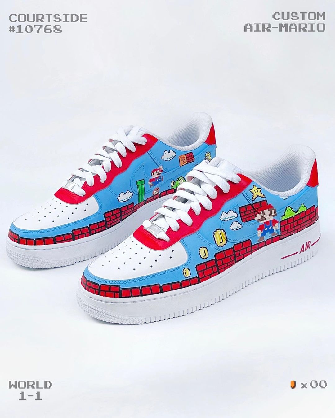 Cartoon Role Red House Blue Sky Custom Air Force 1