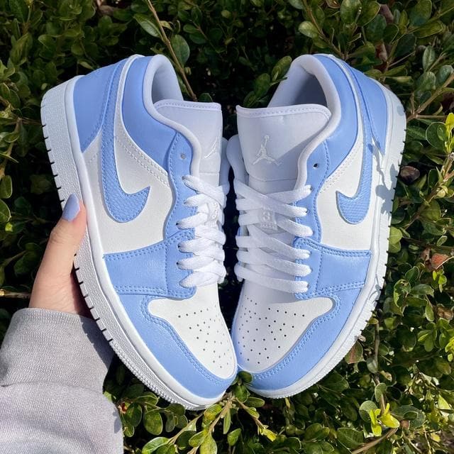 Baby Blue Custom Air Jordan 1 Low