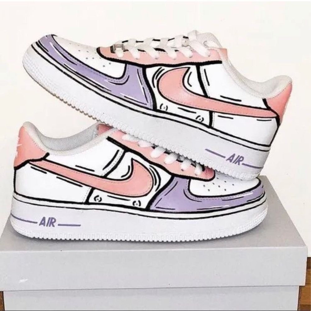 Pink Purple Custom Air Force 1