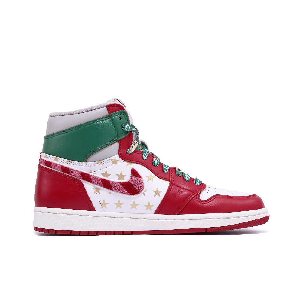Red Green Christmas Xmas Gift Sneakers Custom Air Force 1