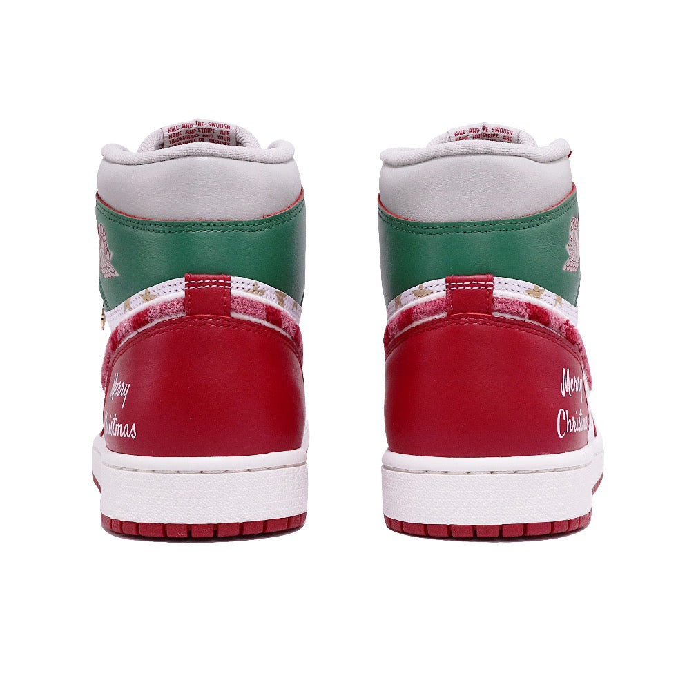 Red Green Christmas Xmas Gift Sneakers Custom Air Force 1