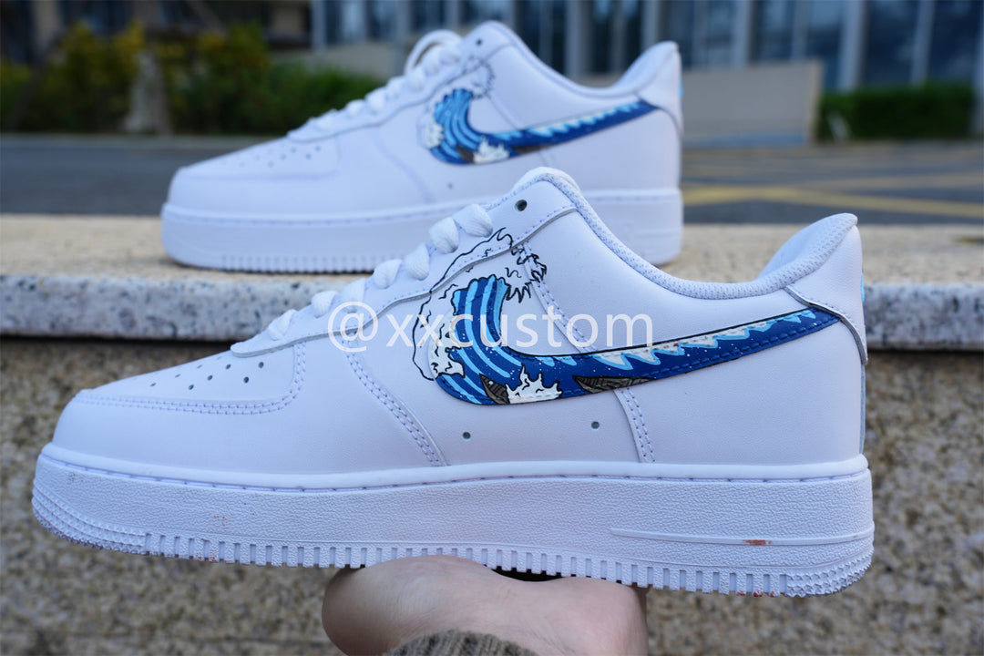 Wave Light Blue Custom Air Jordan 1