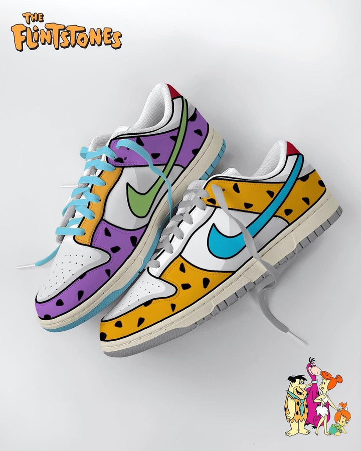 Cartoon Blue Purpie Orange Black Green Custom Air Force 1