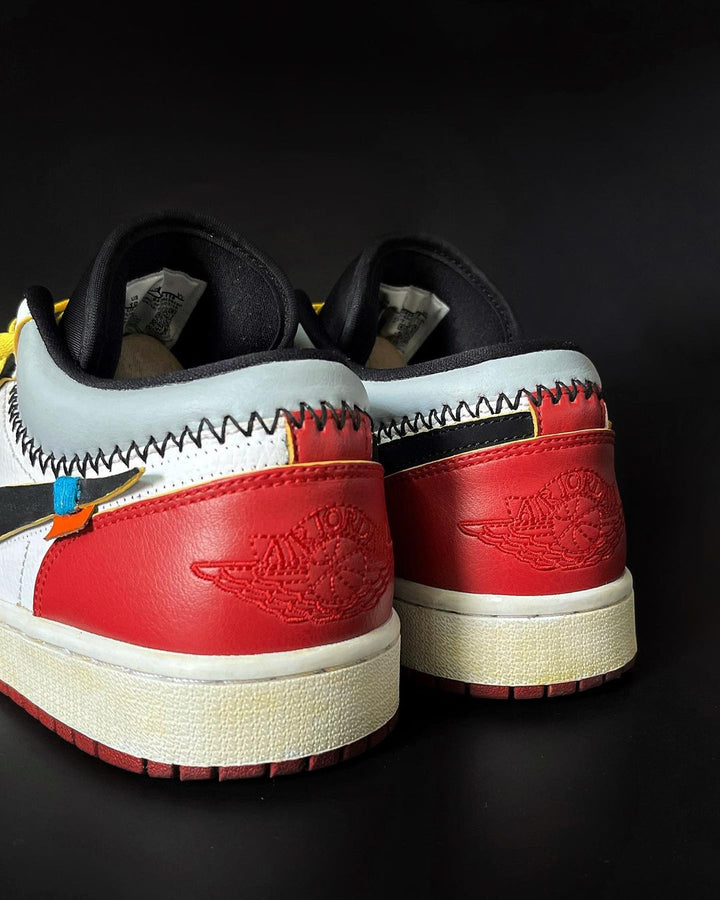 Red Black White Gray Custom Air Force 1
