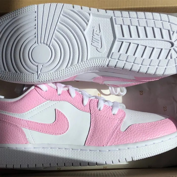 Custom Air Jordan 1 White Pink Low