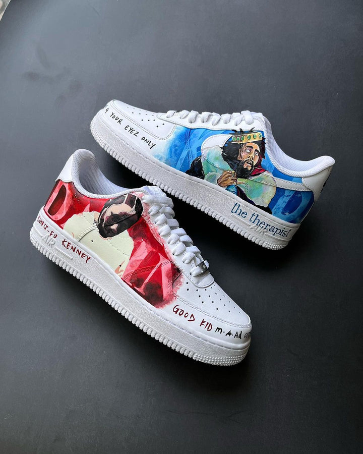 Cartoon Role Blue Red Custom Air Force 1