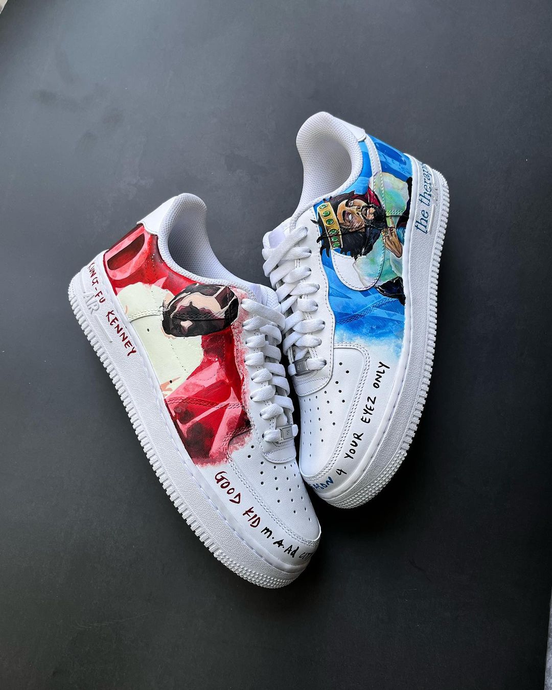 Cartoon Role Blue Red Custom Air Force 1