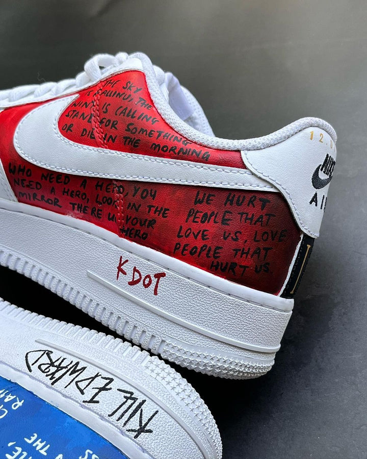 Cartoon Role Blue Red Custom Air Force 1