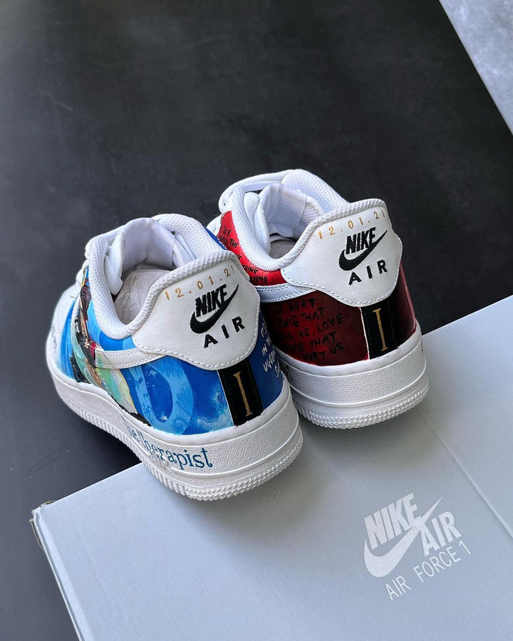 Cartoon Role Blue Red Custom Air Force 1