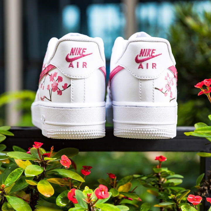 Pink Flowers Custom Air Force 1