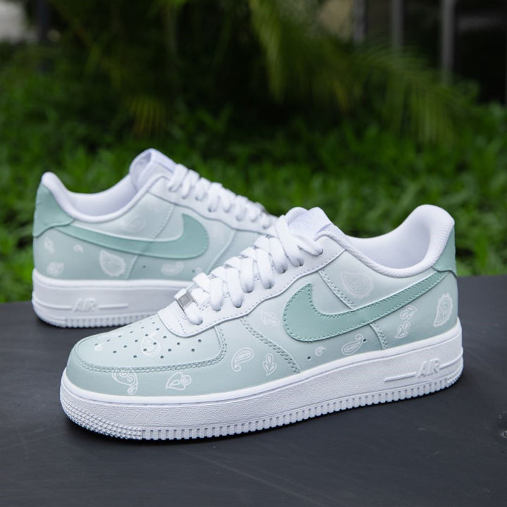 Green Bandana Custom Air Force 1