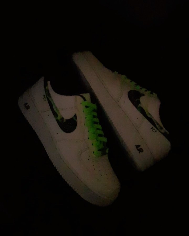 Purple Green White Custom Air Force 1