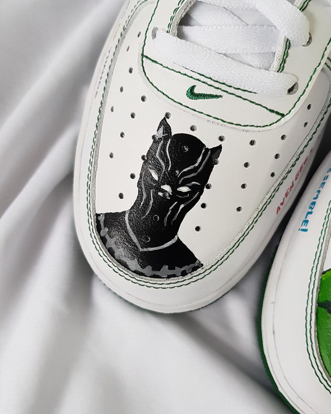 Cartoon Hero Giant Blue Red Green Custom Air Force 1