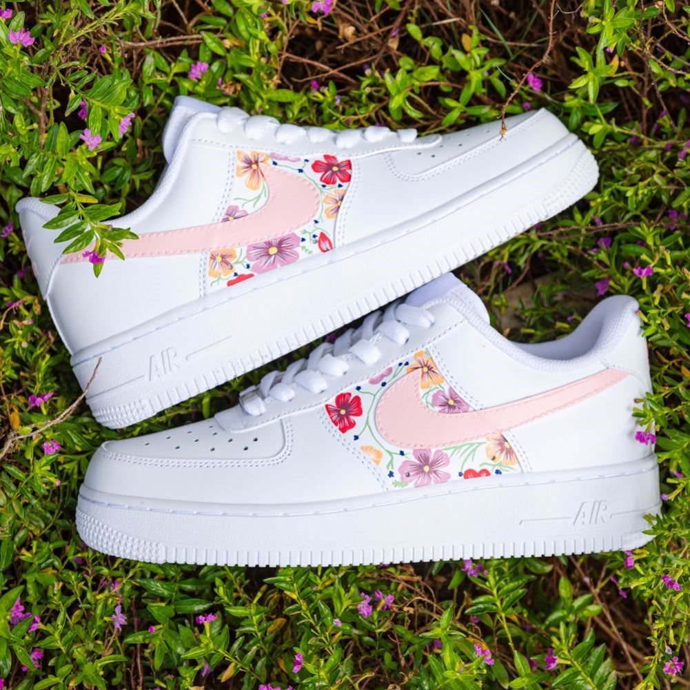 Flowers Pink Custom Air Force 1