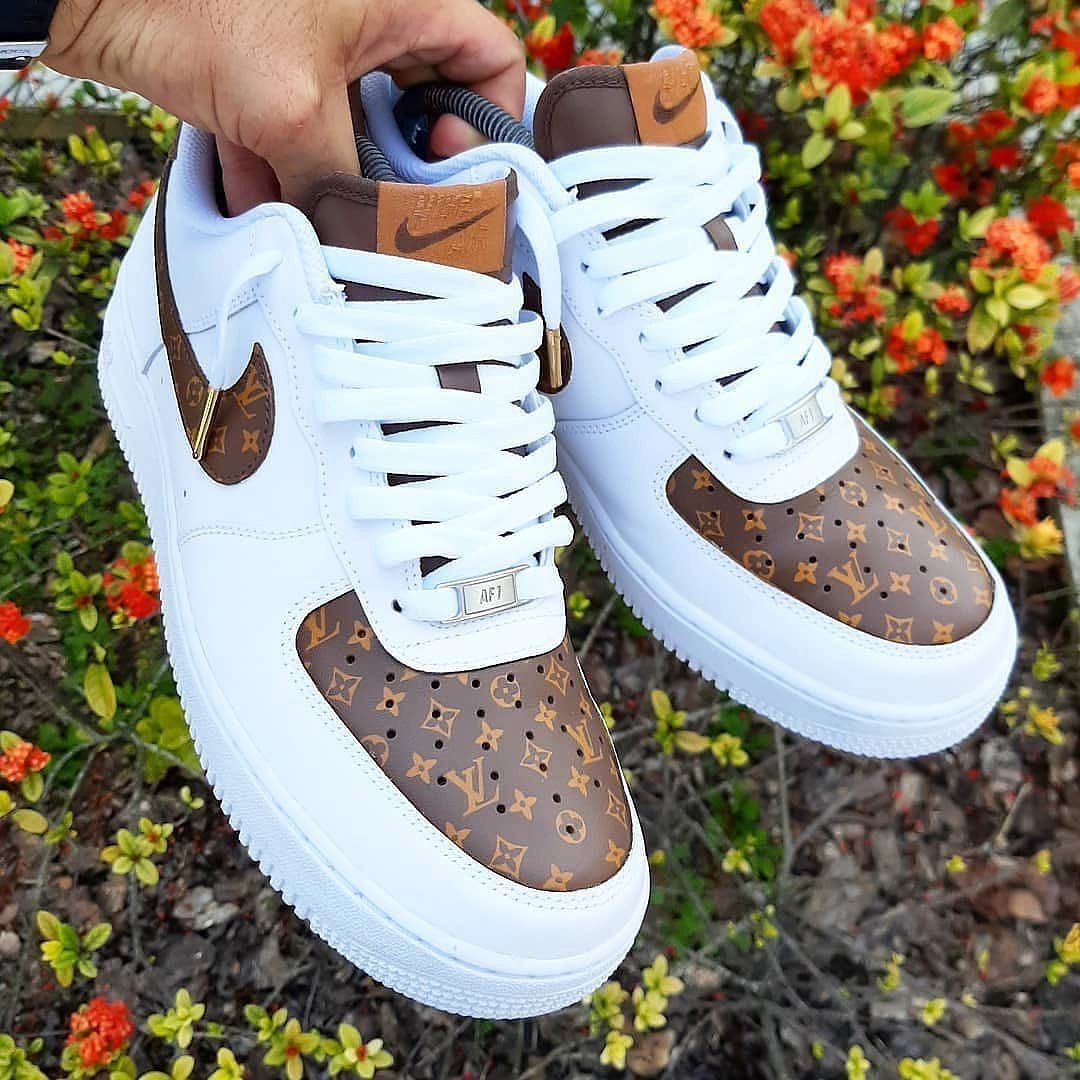 Lv Logo Custom Nike Air Force 1