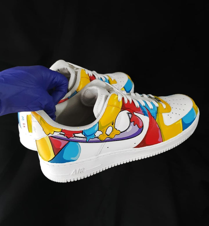 Red Blue White Orange Custom Air Force 1