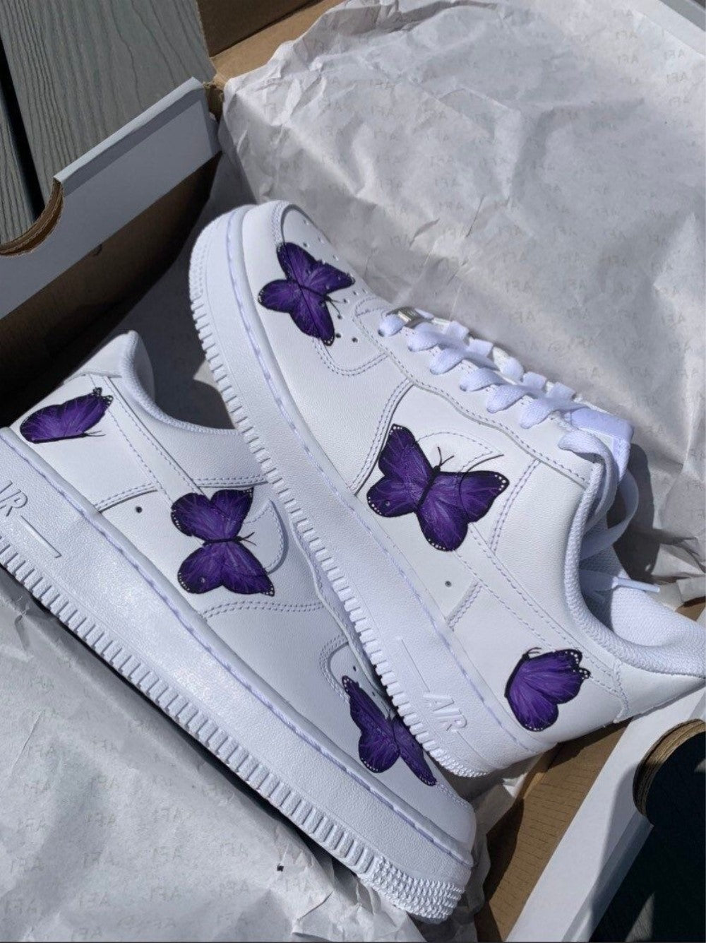 Purple Butterfly Custom Air Force 1