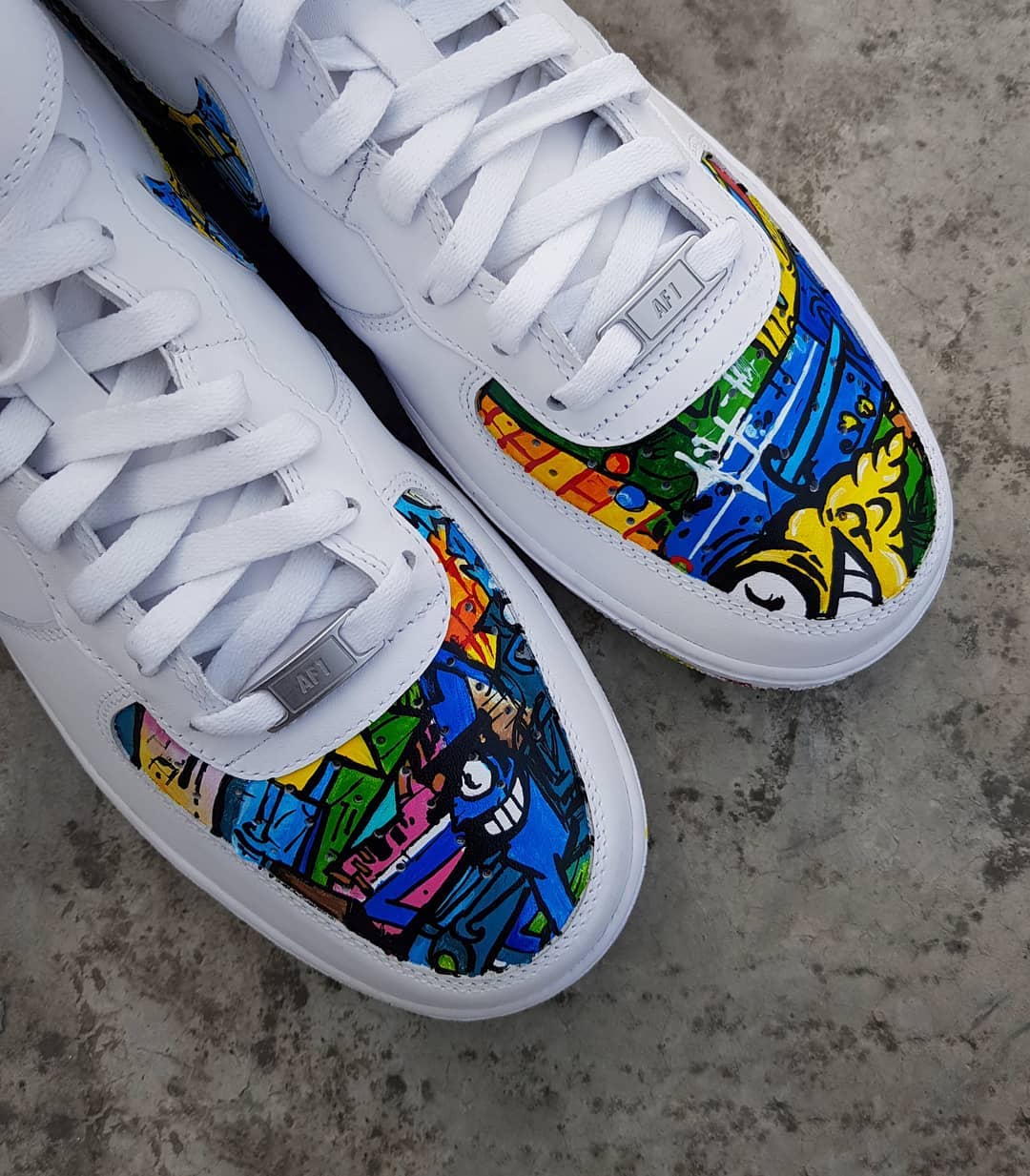 Graffiti Splicing Dripping Swoosh Custom Air Force 1