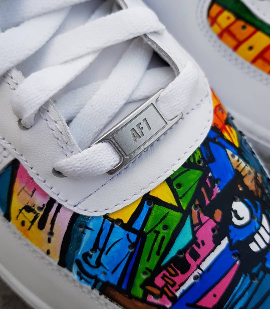 Graffiti Splicing Dripping Swoosh Custom Air Force 1