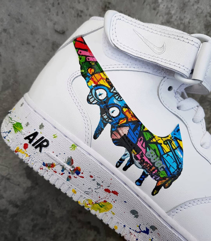 Graffiti Splicing Dripping Swoosh Custom Air Force 1