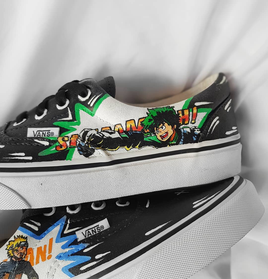 Cartoon  Role Black Blue Green Custom VANS