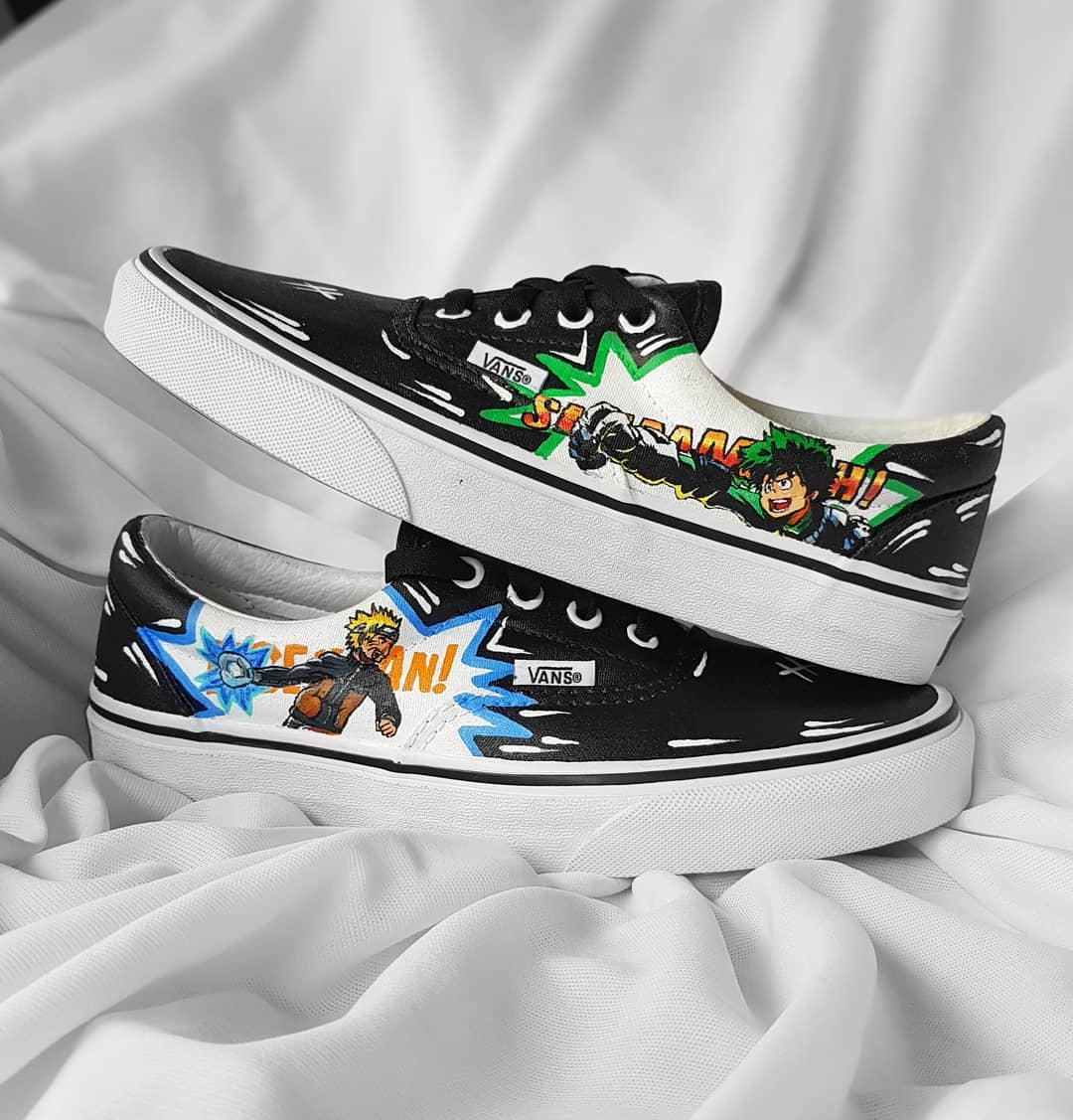 Cartoon  Role Black Blue Green Custom VANS