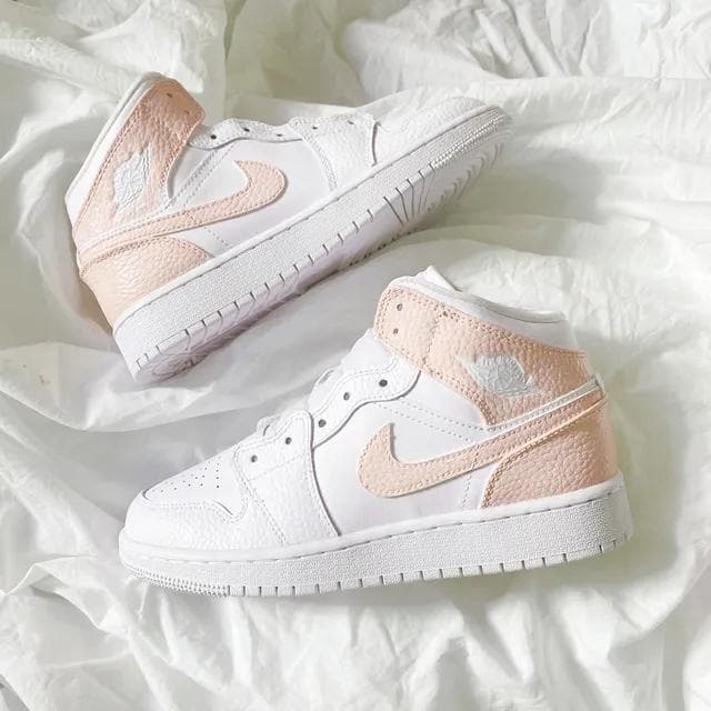 Pink White Custom Air Jordan 1