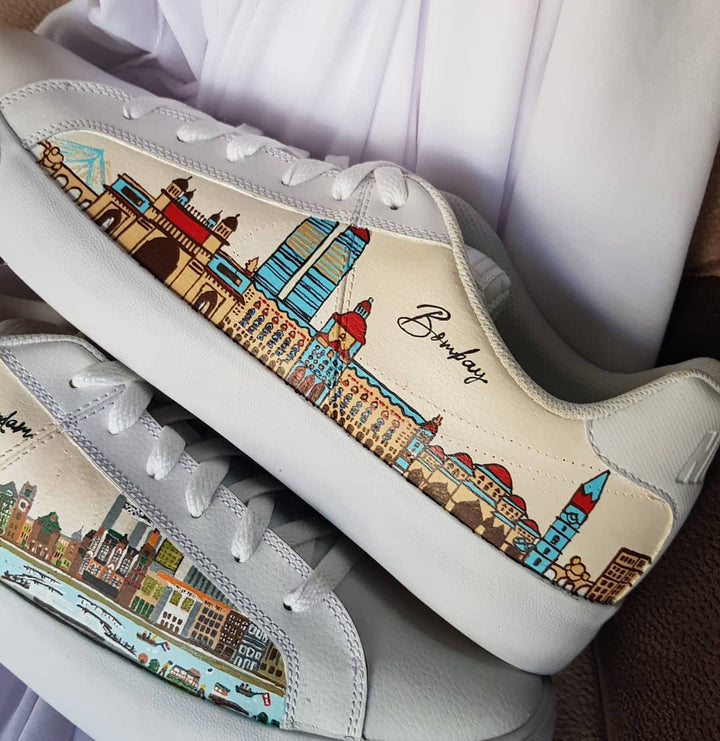 Classical  River Street Castle Colorful Custom Sneaker