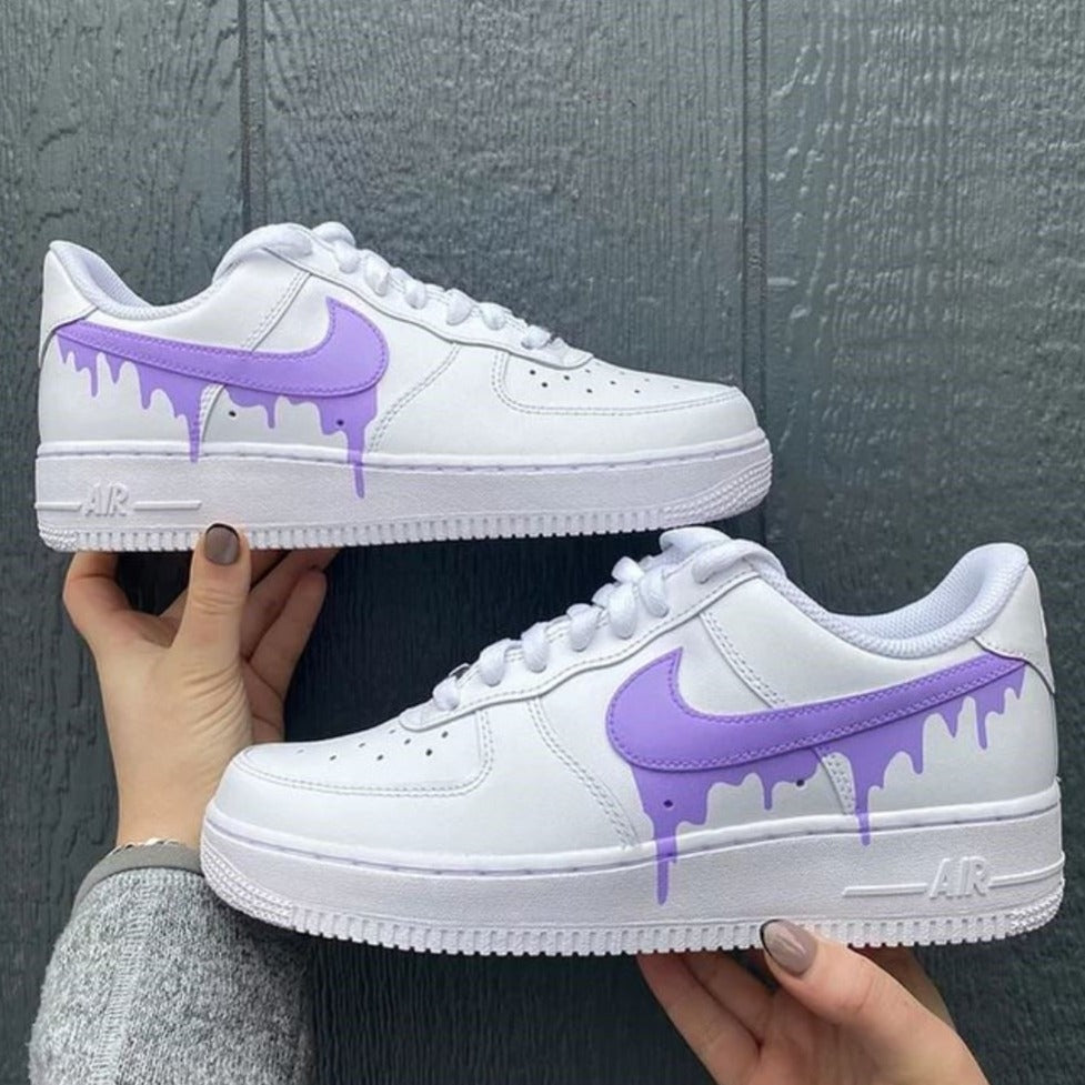 Purple Drip Custom Air Force 1