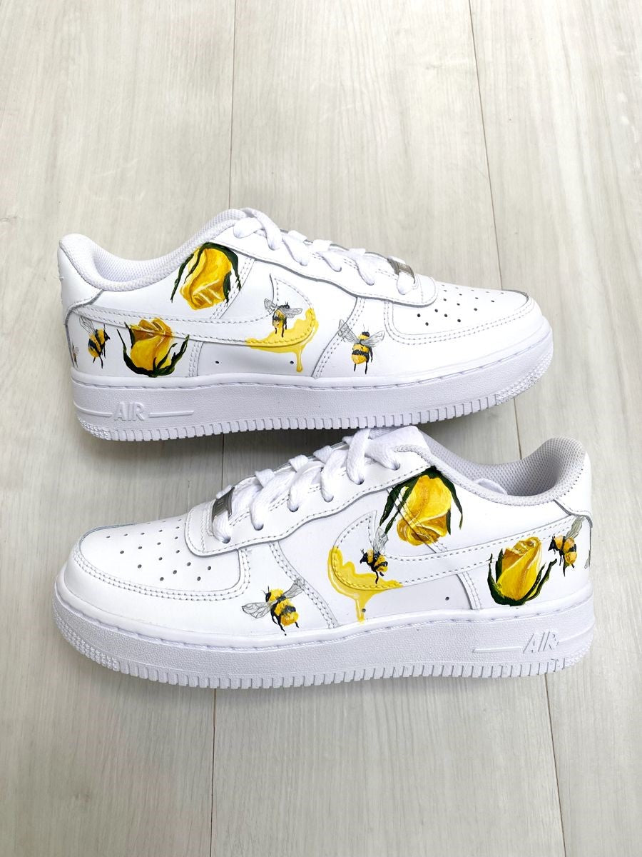 Bee And Flower Custom Air Force 1