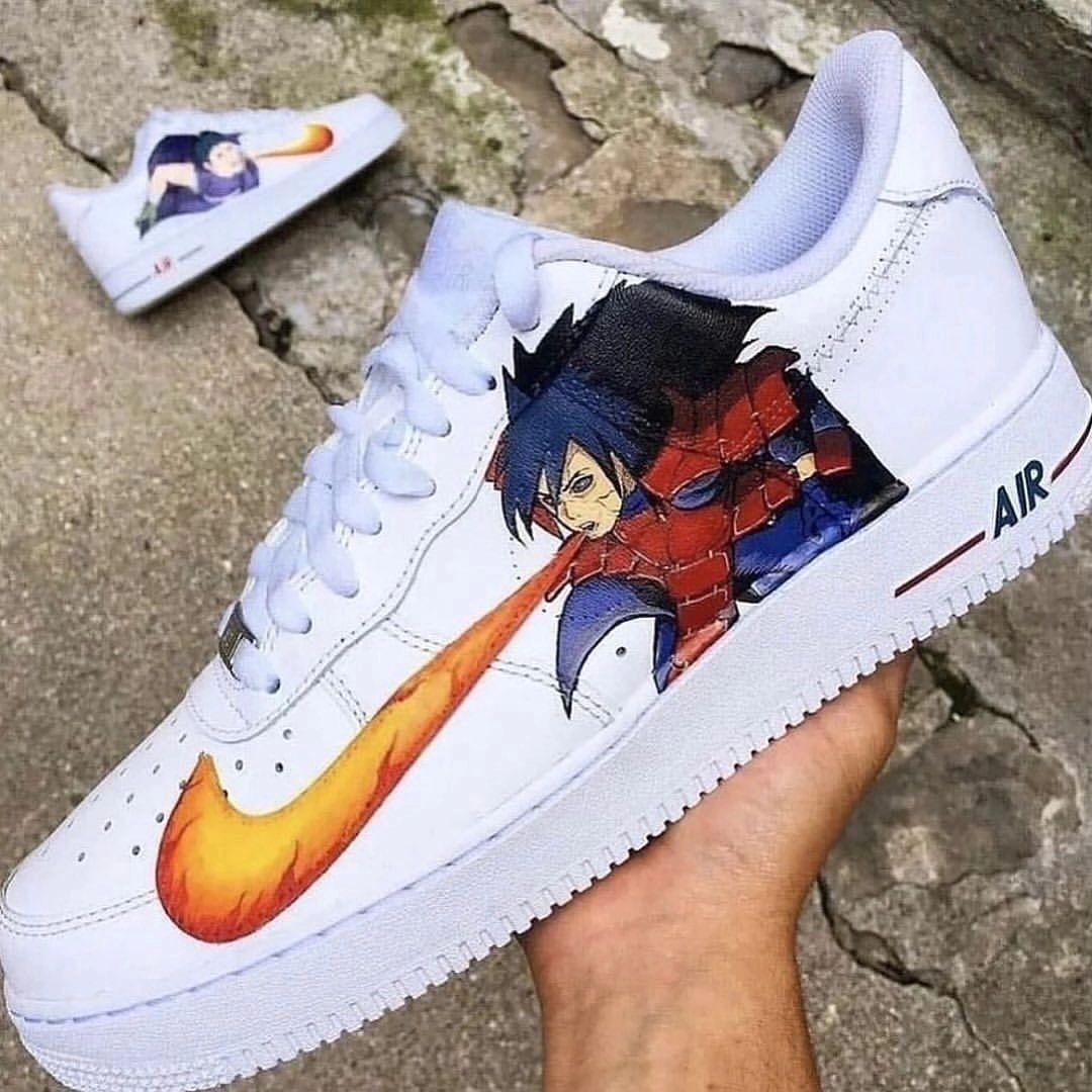 Orange Red Blue Cartoon Role Custom Nike Air Force 1