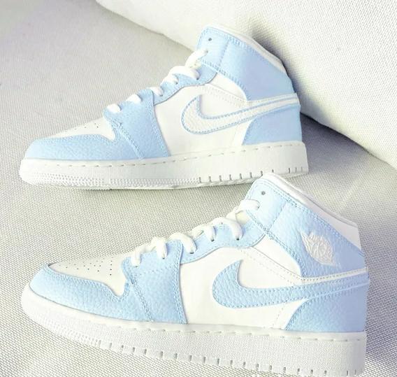 Custom Air Jordan 1 Light Blue High