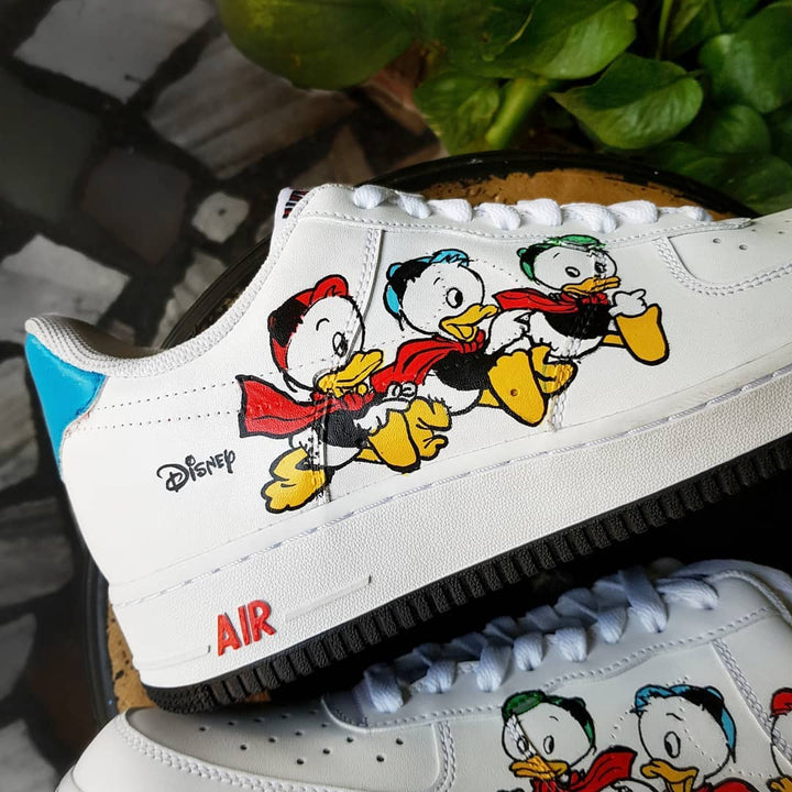 Cartoon Duck Red Yellow Custom Air Force 1