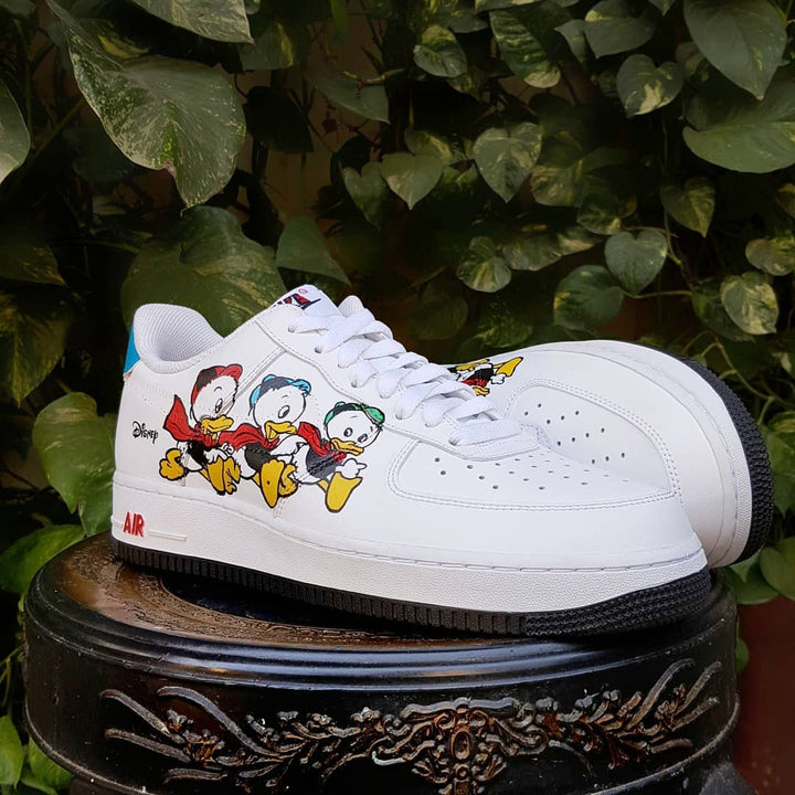 Cartoon Duck Red Yellow Custom Air Force 1