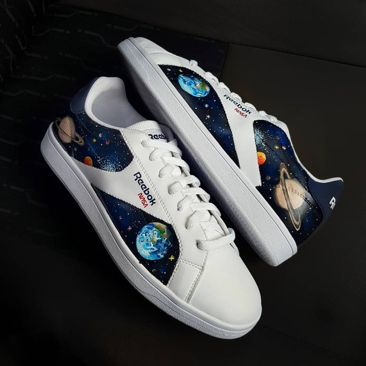 Galaxy Earth Mars Custom Sneaker