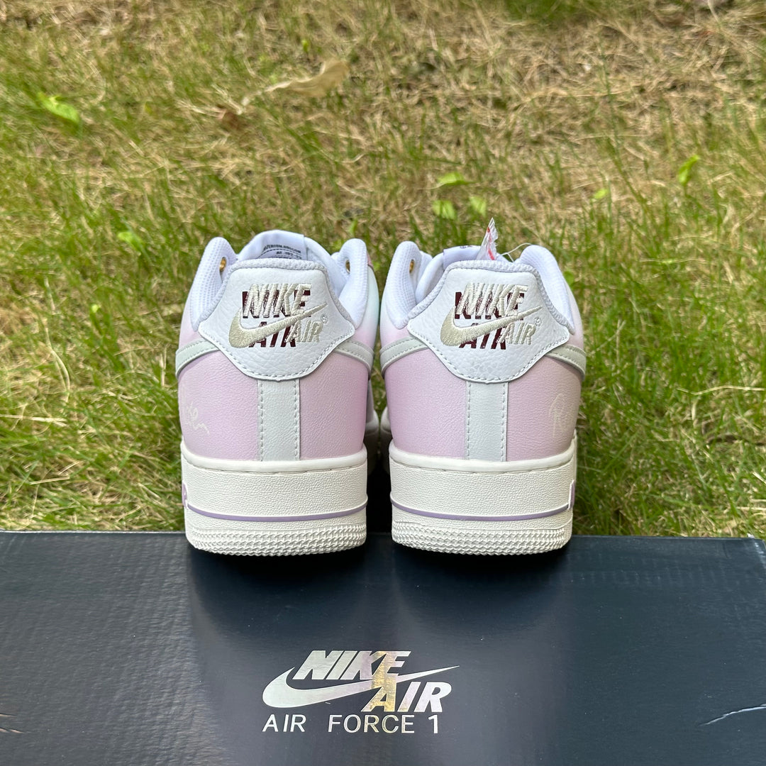 Custom Air Force 1 Pink Heart