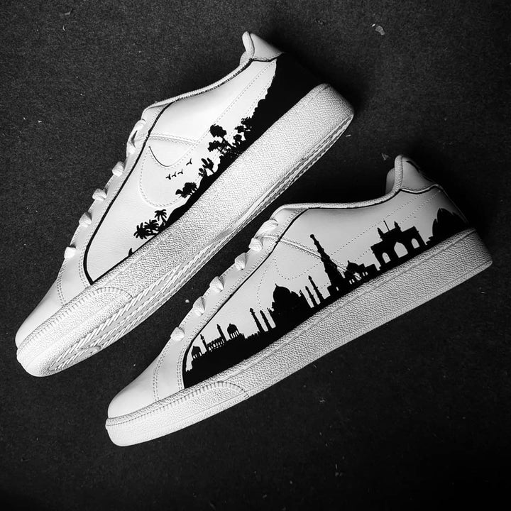 Gothic Castle Forest Animal Eye Black Custom Air Force 1