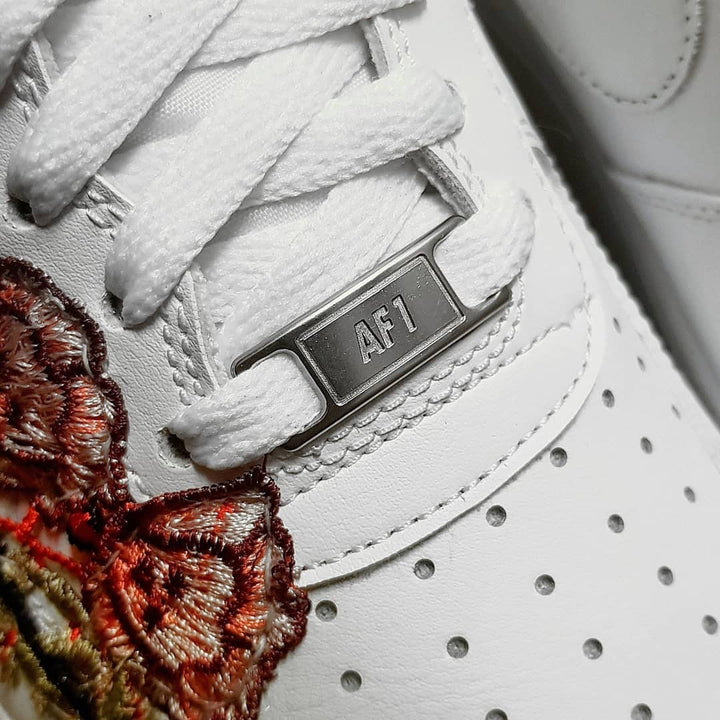 Embroidery Rose Red  Custom Air Force 1