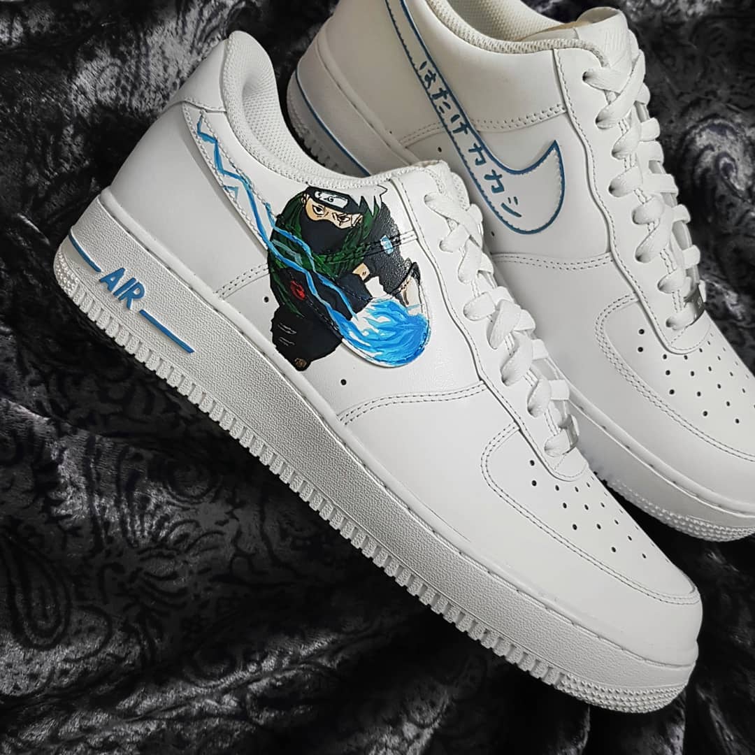 Cartoon Role Black Blue Custom Air Force 1