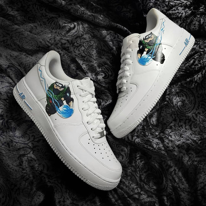 Cartoon Role Black Blue Custom Air Force 1