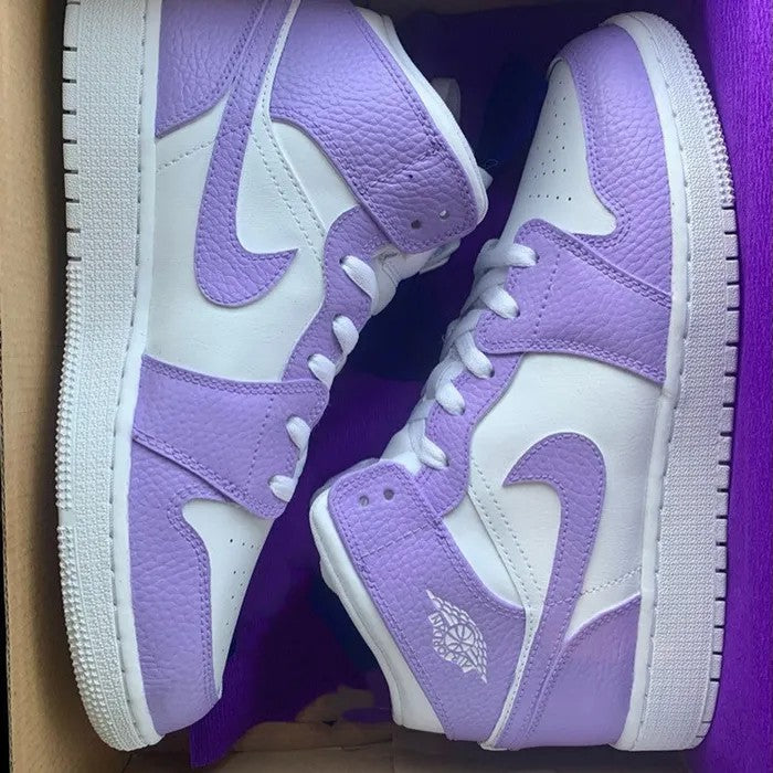 Custom Air Jordan 1 White Purple Low