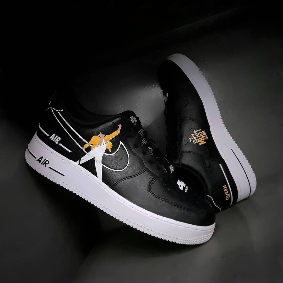 Cartoon Role Ninght Black   Custom Air Force 1