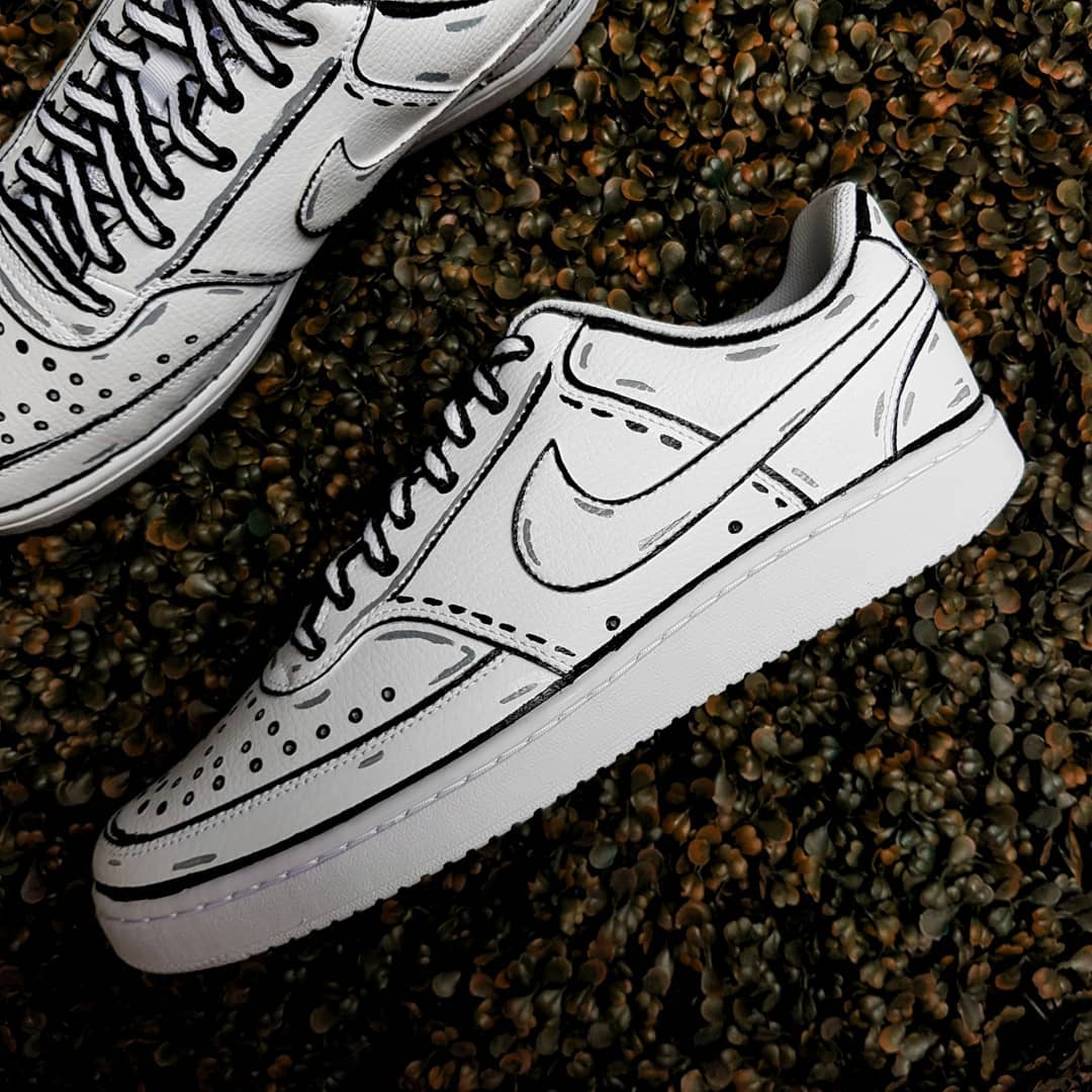 Black Line Custom Air Force 1