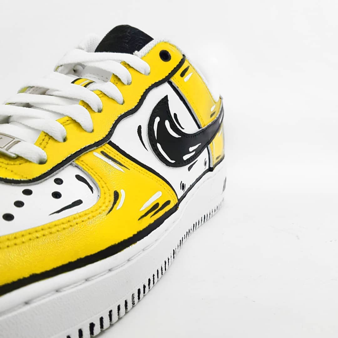 Yellow Black  Custom Air Force 1