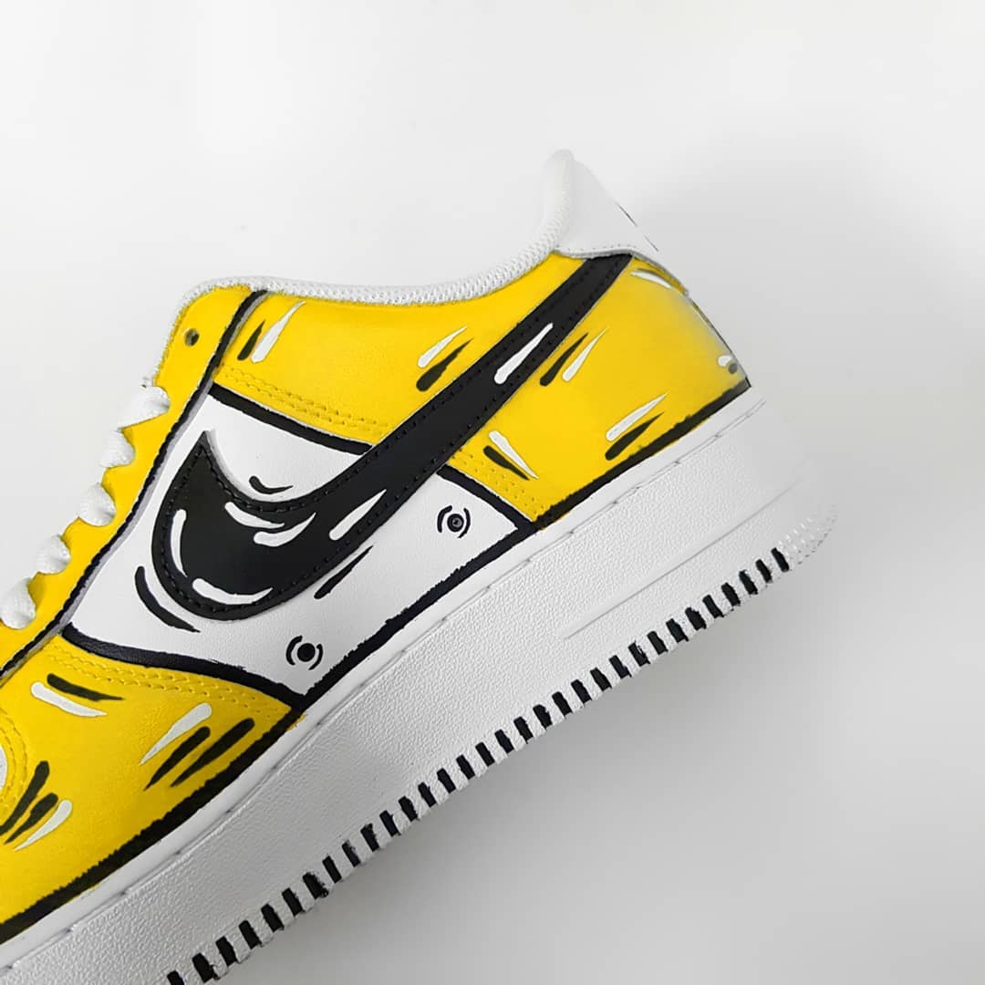 Yellow Black  Custom Air Force 1