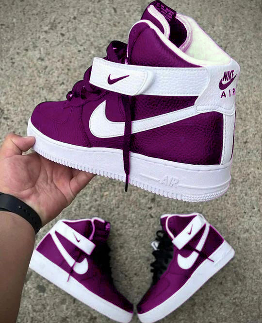 Custom Air Force 1 Purple White High