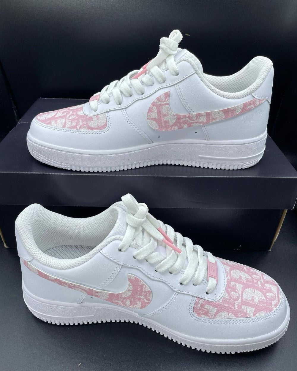 Pink and White Custom Air Force 1