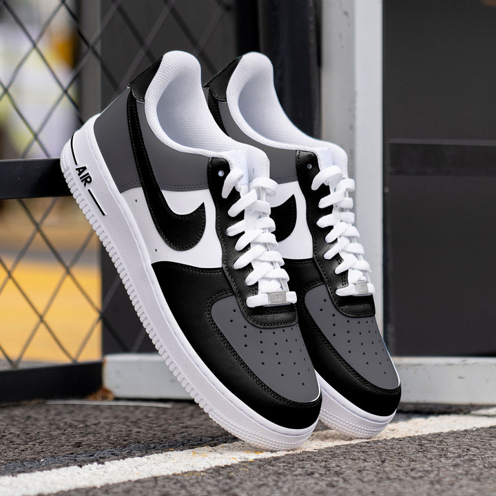 custom black and white af1