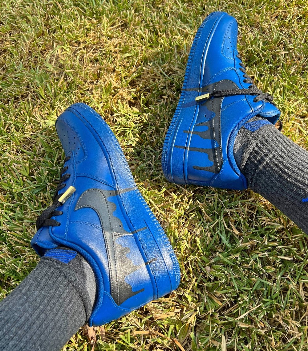 Blue Black Custom Air Force 1